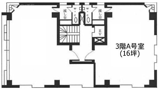 桧山第2ビル3F 間取り図