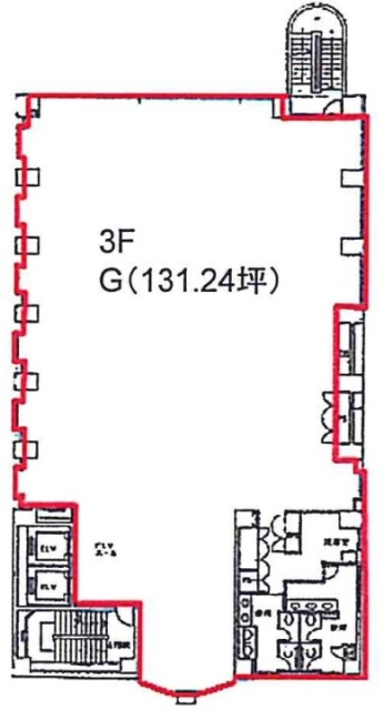 ユニゾ神楽坂ビル3F 間取り図