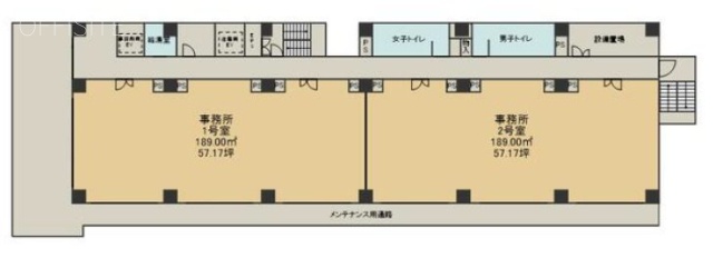 FRONTON SOUTH BUILDING402 間取り図