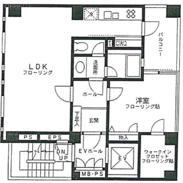 ブルックスビル6F 間取り図