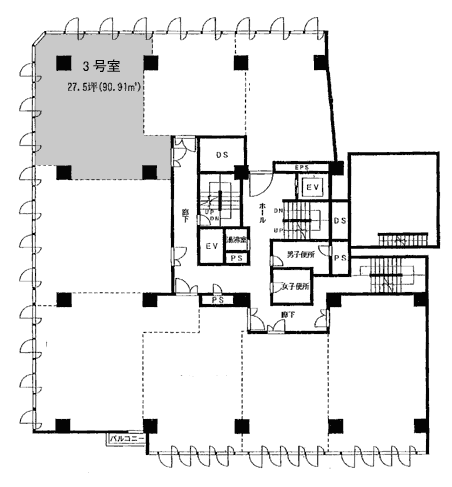 新港ビル403 間取り図