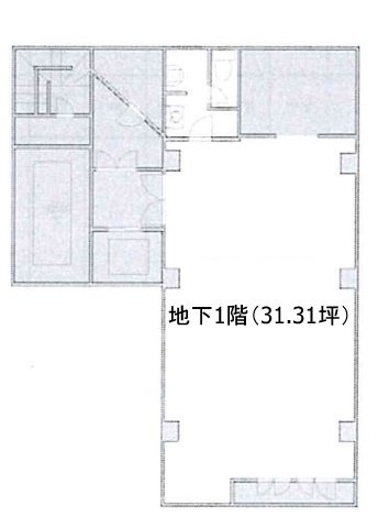 神田グレースビルB1F 間取り図