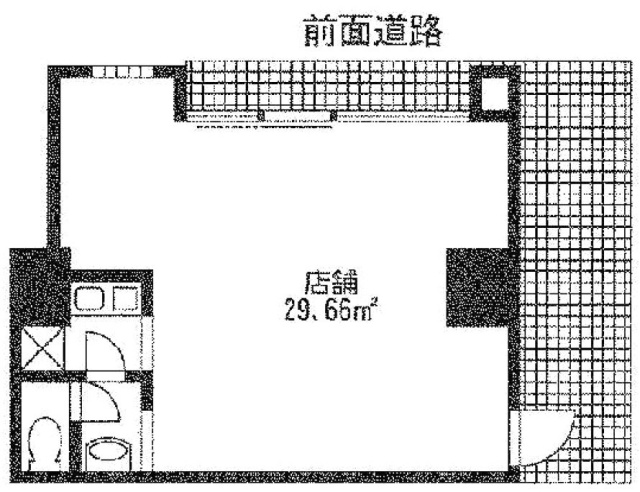 エルスタンザ八王子南ビル1F 間取り図