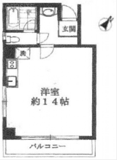 シャトレーヌ白金台ヒルズ301 間取り図