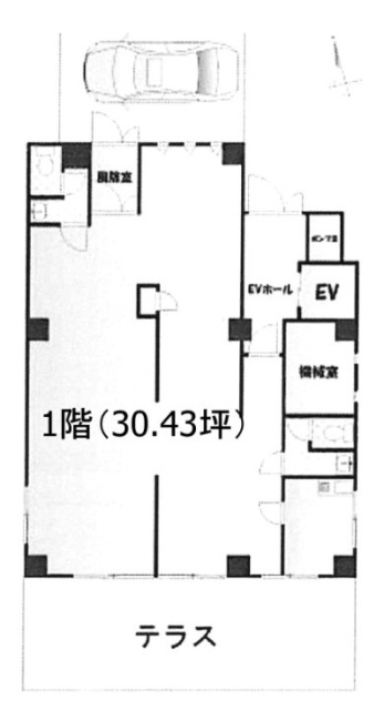 ジェントリー薬王寺1F 間取り図