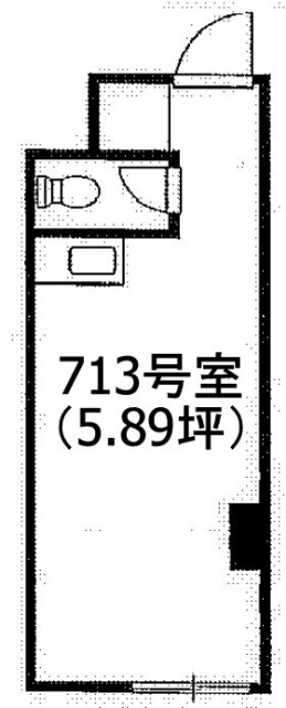 ワコーレ新宿第一ビル713 間取り図