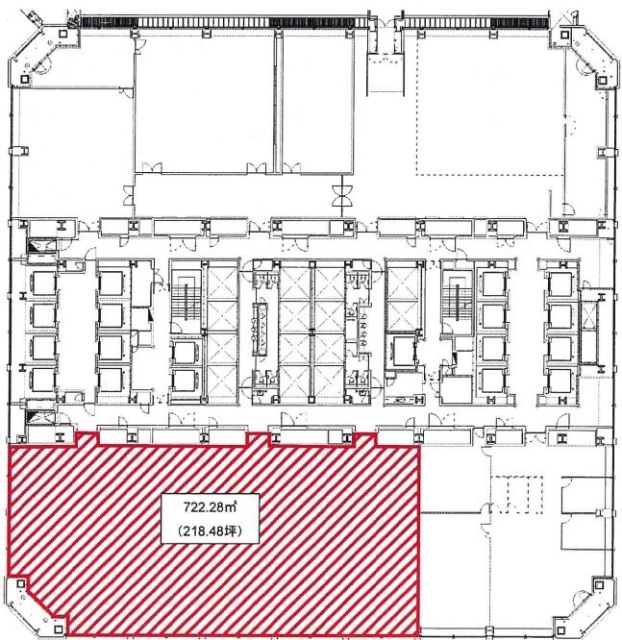 晴海アイランドトリトンスクエアオフィスタワーX棟5F 間取り図