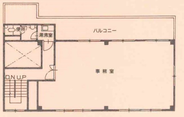 茅場町第二長岡ビル7F 間取り図
