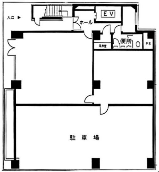 乾ビル1F 間取り図