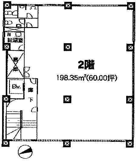 第一暁ビル2F 間取り図