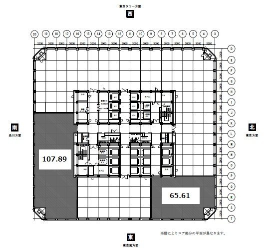 世界貿易センタービル15F 間取り図