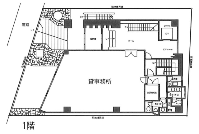 三番町KBー6ビル1F 間取り図