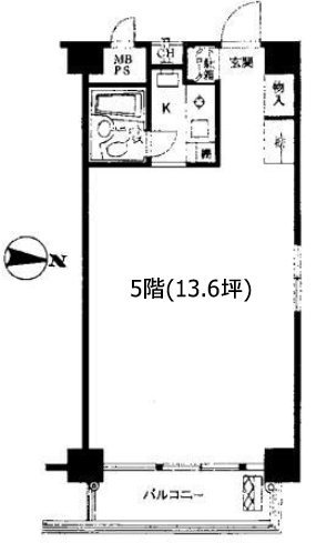 ハイネスロフティ5F 間取り図