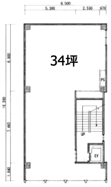 赤尾興産ビル3F 間取り図