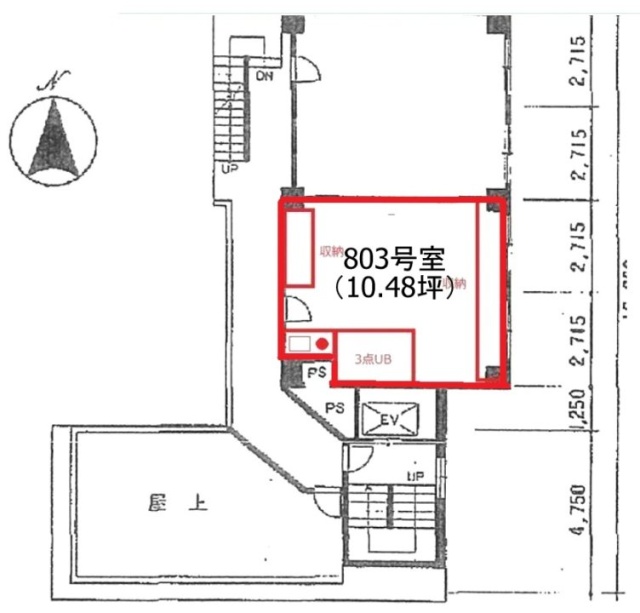ライオネス浜松町803 間取り図
