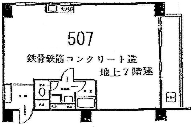 エビス南ビル507 間取り図