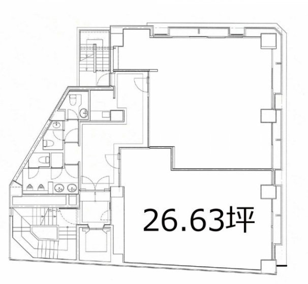 幡ヶ谷プラザビル4F 間取り図