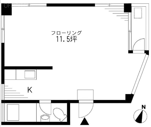 マンショ・アイビルB 間取り図