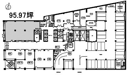 山王グランドビル1F 間取り図