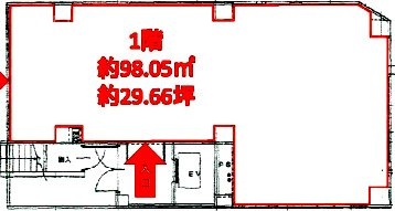 アイウエストビル1F 間取り図