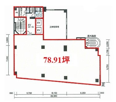 アルテビル東神田Ⅱ4F 間取り図