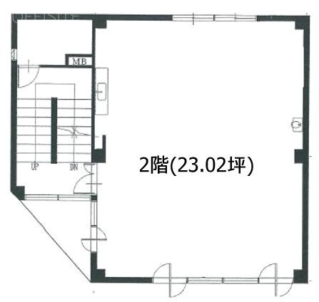 メリス五反田ビル2F 間取り図