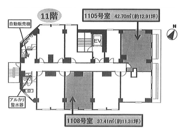 ワコーレ新宿第一ビル1108 間取り図