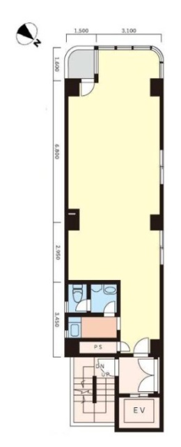 OGURAビル5F 間取り図