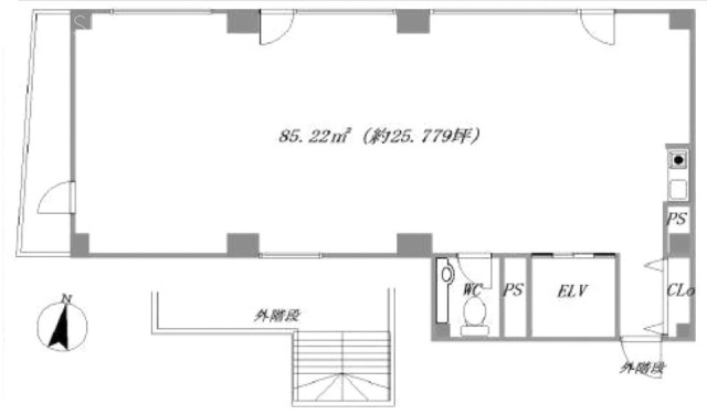 伊勢元総本店ビル9F 間取り図