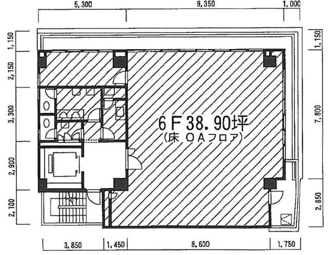 室町CSビル6F 間取り図