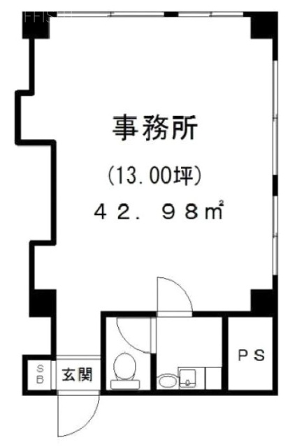 中島ビル402 間取り図