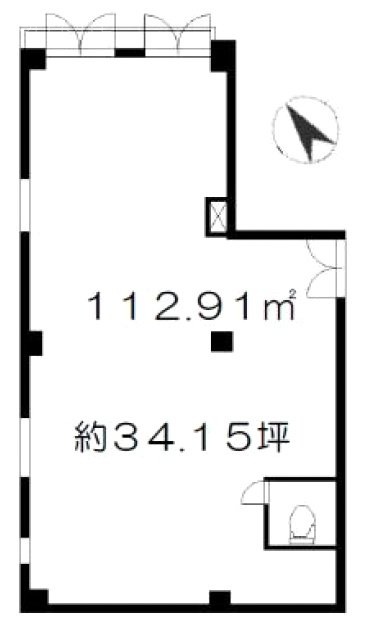 シャトー初台ビル2F 間取り図