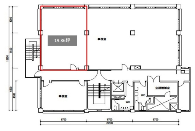 JCⅡ一番町ビル3F 間取り図