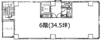 志知ビル6F 間取り図