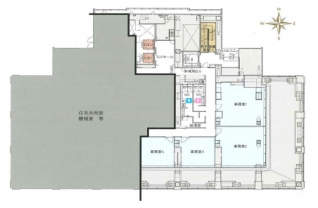 Shinagawa HEART15F 間取り図