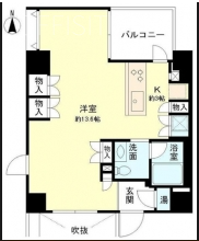 ベルメゾン芝1103 間取り図