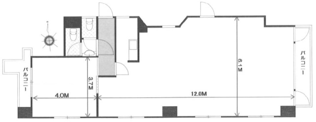 橋場コーポ2F 間取り図