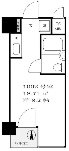 シティコープ西五反田ビル1002 間取り図