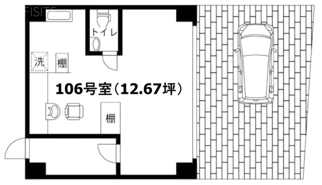 タックお花茶屋106 間取り図