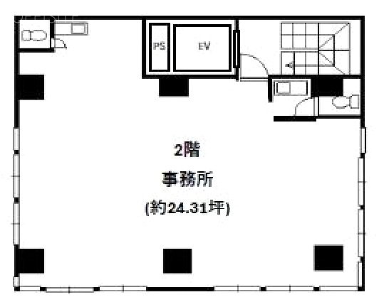 小林ビル2F 間取り図