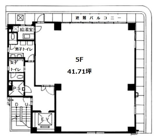 新橋吉樹ビル5F 間取り図