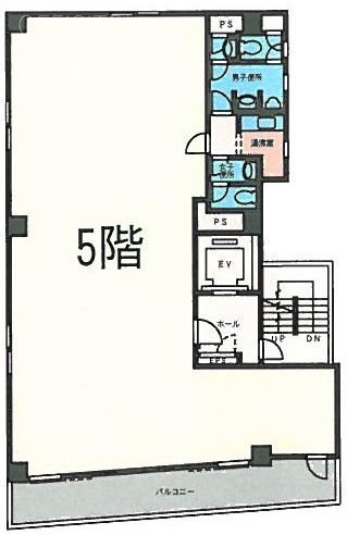 クラウン高橋ビル5F 間取り図