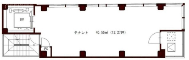 HP-SQUARE YAESUビル2F 間取り図