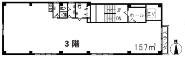 グリーンパルコビル3F 間取り図