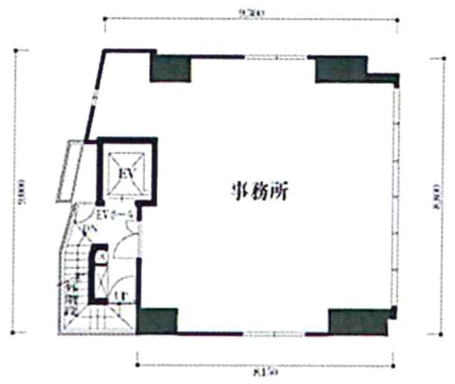 エクサム白山2F 間取り図