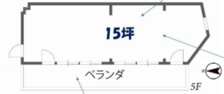 コンワセンタービル5F 間取り図