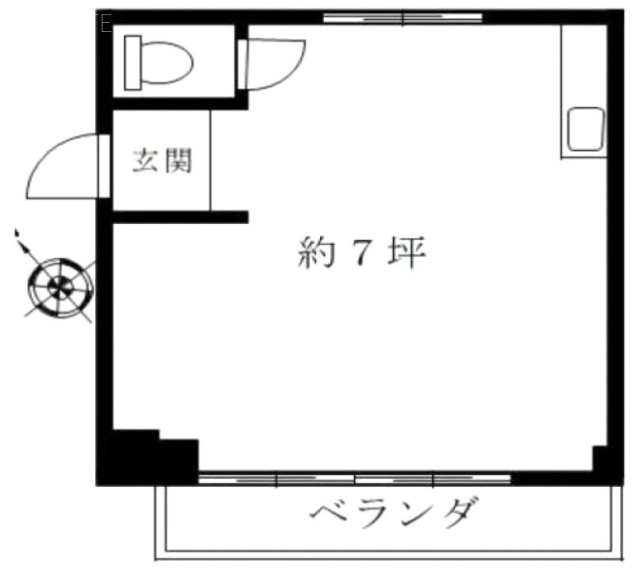 日鉄ビル405 間取り図
