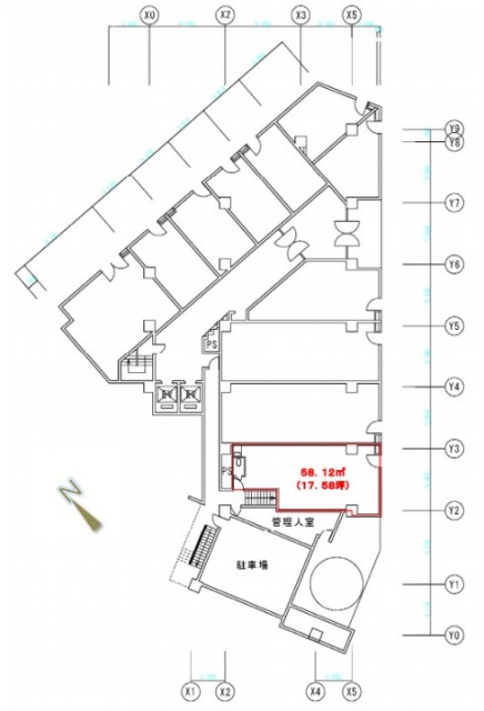 大井町センタービル1F 間取り図