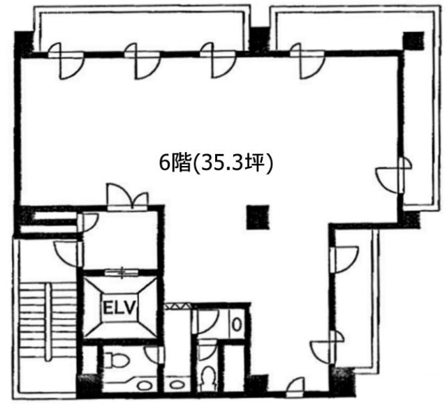 第2五反田不二越ビル6F 間取り図