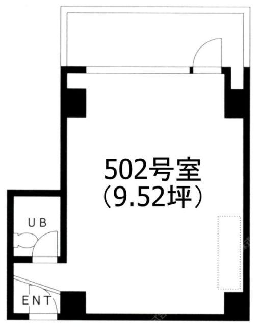 一番町フェニックスビル502 間取り図